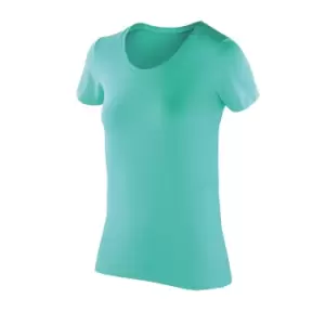 image of Spiro Womens/Ladies Impact Softex Short Sleeve T-Shirt (XL) (Peppermint)