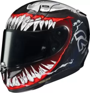 image of HJC RPHA 11 Venom II Marvel Helmet, black-white-red Size M black-white-red, Size M