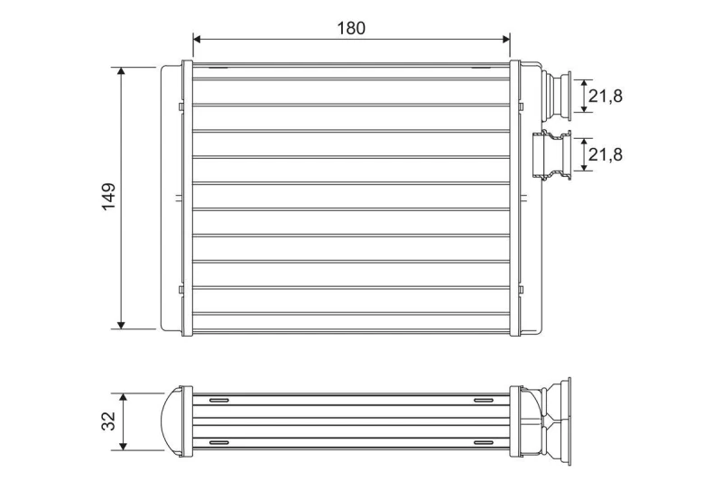 Image of Heater matrix VALEO 811596