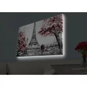 Image of 4570HDACT-087 Multicolor Decorative LED Lighted Canvas Painting