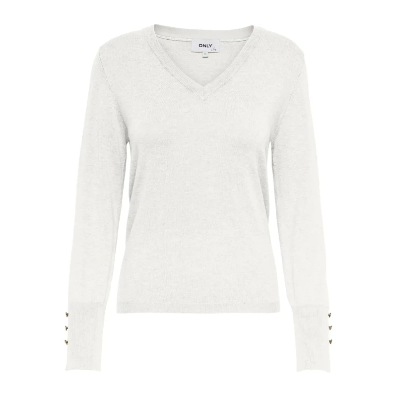 Image of Only Womens long sleeve sweater Only Julie Life Blanc Female XS