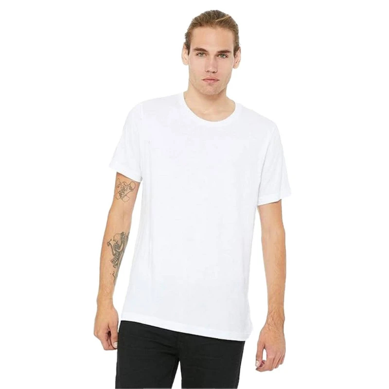 Image of Bella + Canvas Mens Heavyweight Short-Sleeved T-Shirt in Black Size: Large Black Male L
