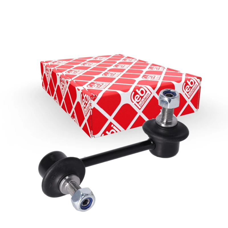 Image of FEBI BILSTEIN 33917 Anti-roll bar link OE Turbo NEW, with nuts Steel Link Stabiliser (3229)