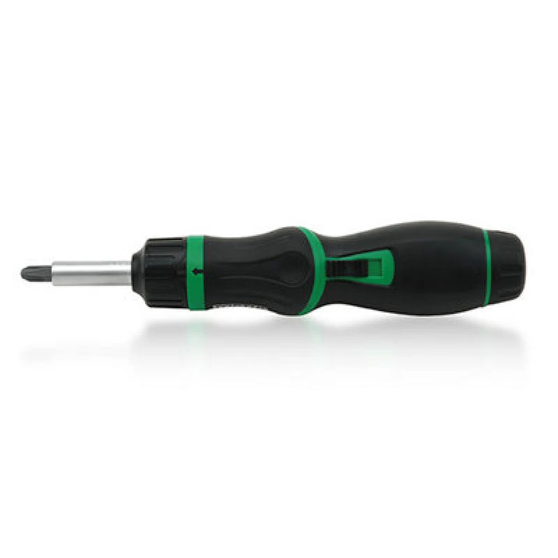 Image of Toptul 8-In-1 High-Torque Pistol Grip Ratchet Screwdriver Tool Set Gaar0901