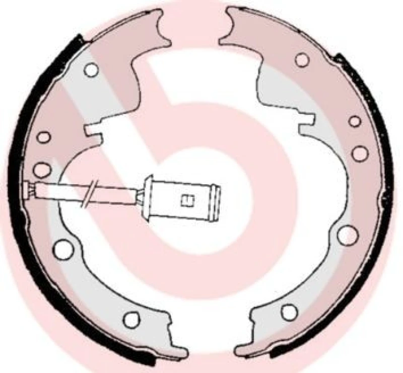 Image of BREMBO Brake Shoe Set BREMBO S A6 505