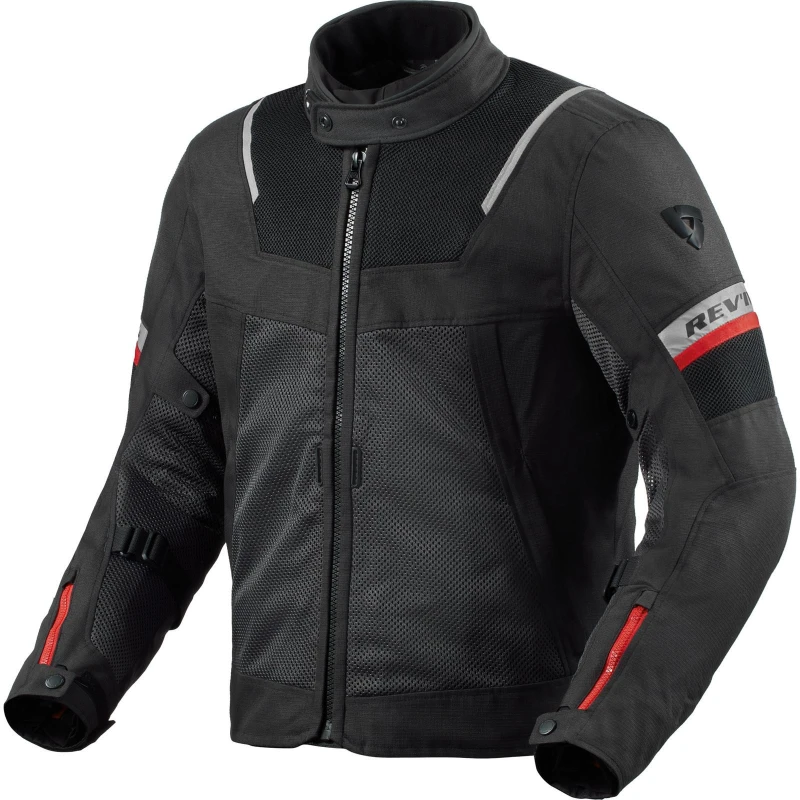 Image of Rev It Tornado 4 H2O Motorcycle Jacket 4XL Black Anthracite Black Anthracite