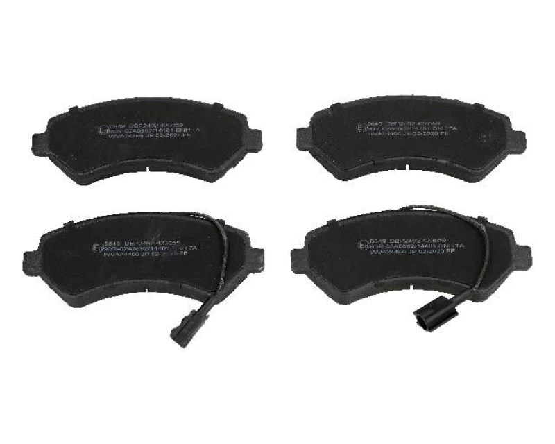Image of ASHIKA 50-00-0649 Brake pad set Front Axle, incl. wear warning contact Brake Pad Set,disc brake (402)