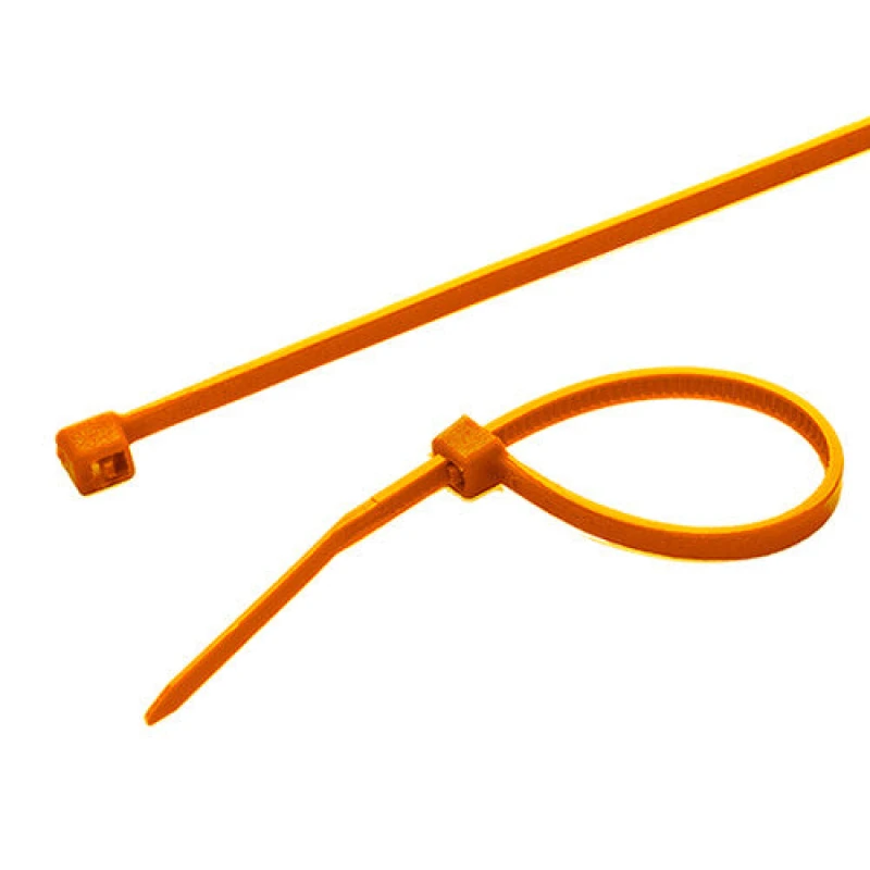 Image of Cablenet Cablenet Cabletie 4.8mm x 200mm Orange (PK 100) CTIE3-1OR