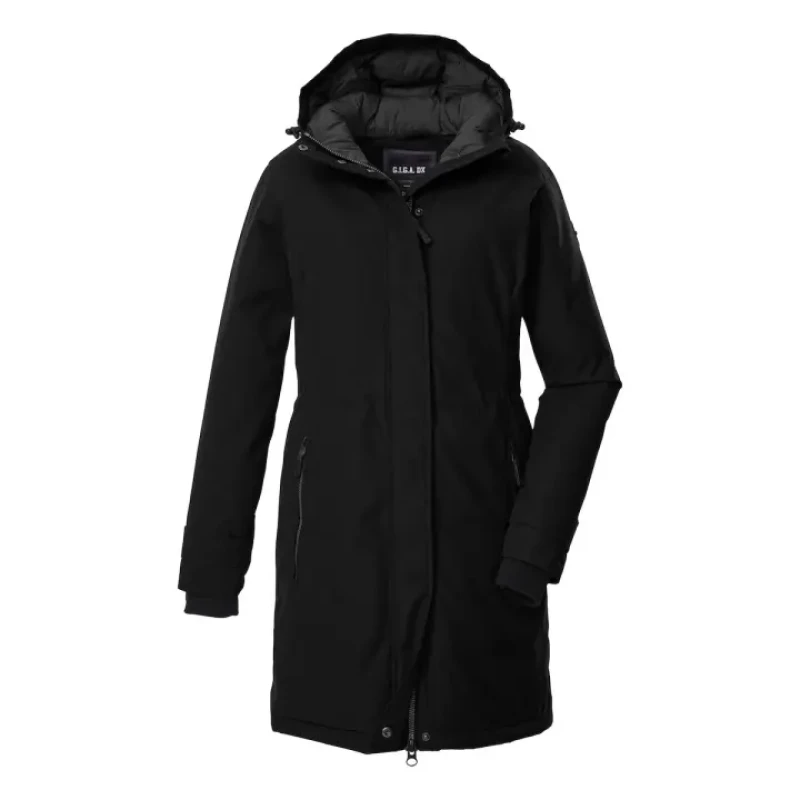 Image of Womens hooded parka Killtec GW 22 Noir Female 36