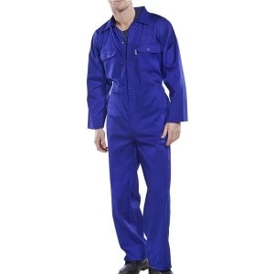 image of Click Workwear Regular Boilersuit Royal Blue Size 38 Ref RPCBSR38 Up