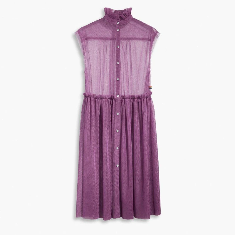 Image of Levis Womens Radical Lv Shirt Dress Purple Gum female 8 (XS)