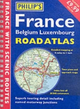 Image of Philips France Belgium Luxembourg Road Atlas Paperback