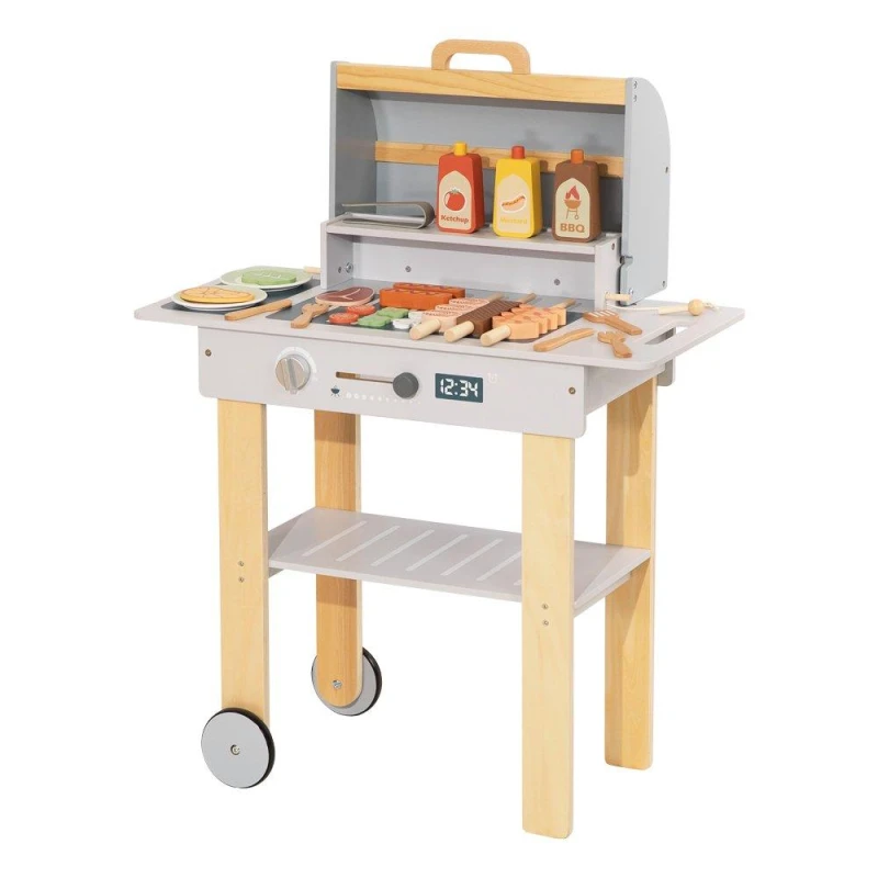 Image of Tooky Toy Wooden BBQ Playset Multi unisex One Size