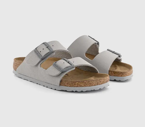 image of Birkenstock Womens Arizona Two Strap Sandals Stone Coin BF, 3