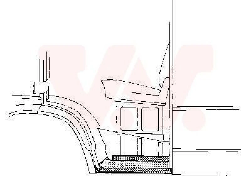 Image of VAN WEZEL Rocker panel VAN WEZEL 3070102