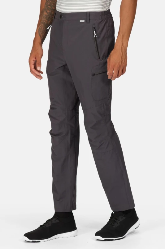 Image of Regatta Regatta Men 'Highton' Walking Trousers in Light Grey Size: 42R Light Grey 42R Male 5057538468203