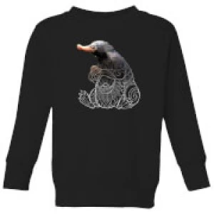 image of Fantastic Beasts Tribal Niffler Kids Sweatshirt - Black - 11-12 Years