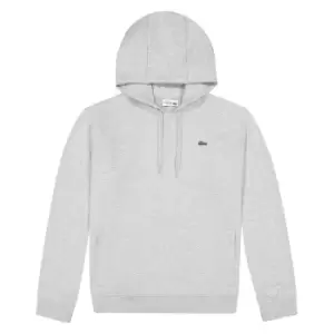 Mens Lacoste SPORT Fleece Hoodie Size 3 - S Grey Chine / Light Grey