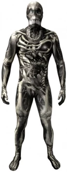 image of Monster Collection Skull Bones Morphsuit Large.