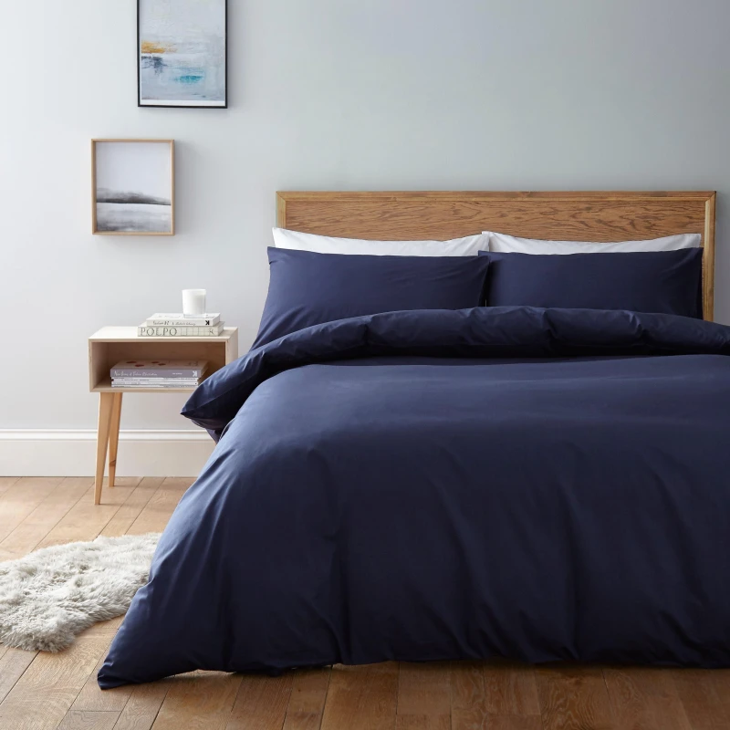 Image of Linea Egyptian Cotton Pillowcase - Blue Blue One Size