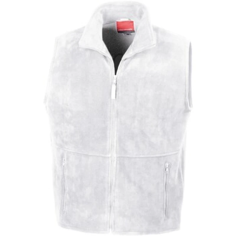 Image of Result Result Men Polartherm Fleece Lined Body Warmer in White Size: X-Small White XS Male 5063527364944