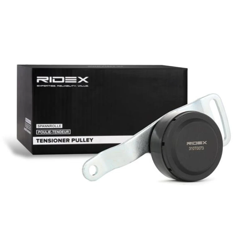 Image of RIDEX 310T0073 Tensioner Pulley Tensioner Pulley,v-ribbed belt (310)