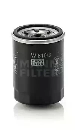 image of Oil Filter W610/3 By Mann