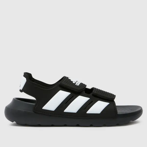 Image of adidas Black & white altaswim 2.0 Junior sandals Black/white UK 12