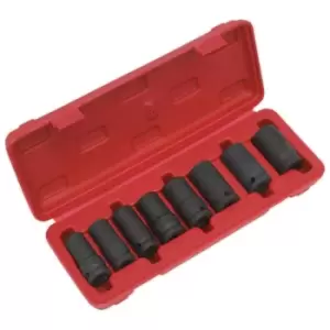 image of Sealey SX202 Locking Wheel Nut Removal Set 8pc 1/2"Sq Drive