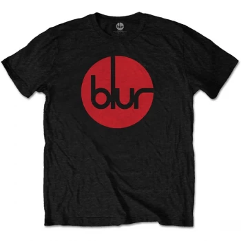 Image of Blur - Circle Logo Unisex Large T-Shirt - Black