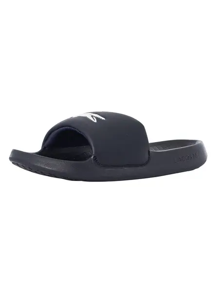 Image of Lacoste Serve 1.0 123 1 CMA Sliders Navy/White 9 UK