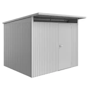 Image of Biohort AvantGarde Metal Shed A6 Standard door 8' 5'' x 8' 5'' - Metallic Silver