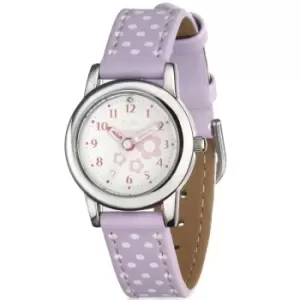 image of Childrens D For Diamond Floral Lilac Watch Watch