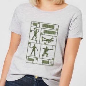 image of Toy Story Plastic Platoon Womens T-Shirt - Grey - 3XL