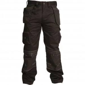 image of Apache Mens Holster Pocket Trousers Black 30" 29"