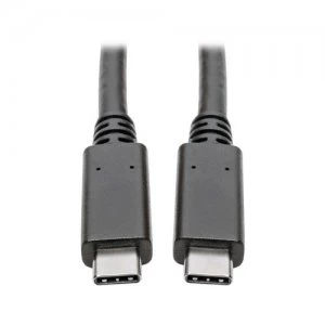 Image of Tripp Lite USB Type-C to Type-C Cable M/M 3.1 Gen 1 5 Gbps Thunderbolt 3 USB-IF Certified 3A Rating 1.83 m