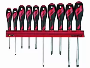 Image of Teng WRMD10N 10pc Flat PH and PZ Type Screwdriver Wall Rack