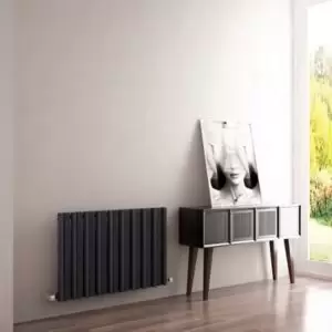 Image of Carisa Barkod Horizontal Designer Radiator, Anthracite (W)830mm (H)550mm