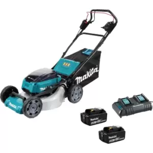 image of Makita DLM462PG2 460mm Cordless Brushless Lawnmower