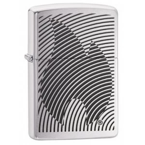 Image of Zippo Flame Classic Brushed Chrome