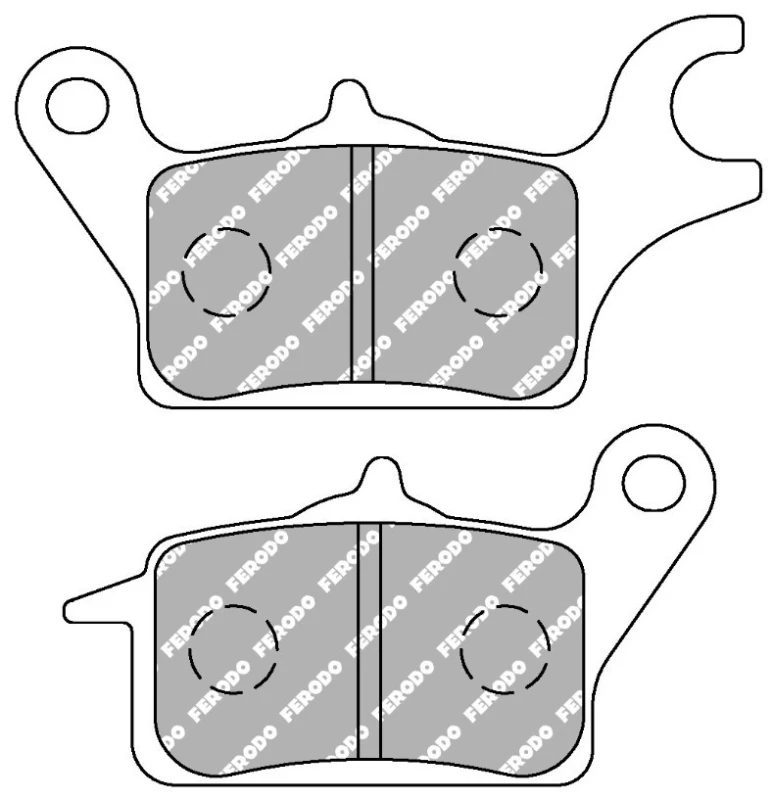 Image of Brake pad set FERODO FDB2282EF
