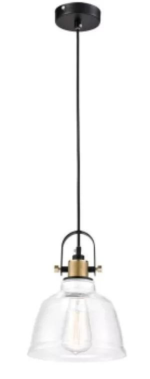 image of Irving Dome Ceiling Pendant Lamp Black, 1 Light, E27