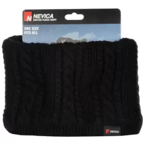 image of Nevica Knitted Fleece Skuff - Black