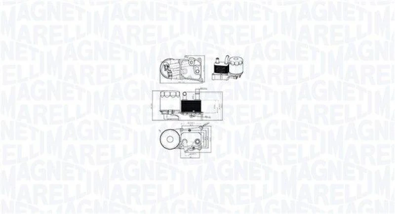 Image of MAGNETI MARELLI Engine oil cooler MAGNETI MARELLI 350300004200