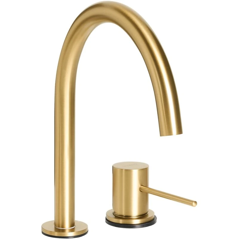 Image of Beliani Basin Mixer Tap Colico Brass Gold