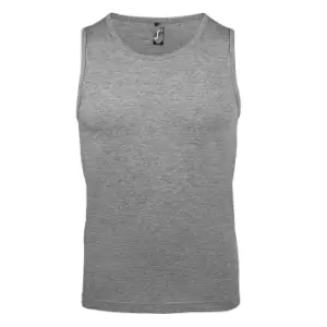 Image of SOLS Mens Justin Sleeveless Tank / Vest Top (4XL) (Grey Marl)