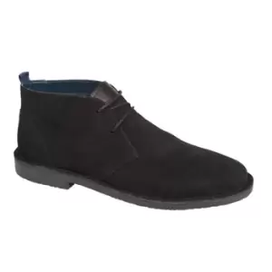 Image of Roamers Mens Suede Desert Boots (8 UK) (Black)