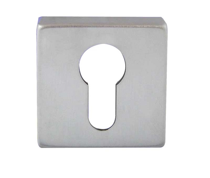 image of LocksOnline Rombo Square Euro Profile Escutcheon