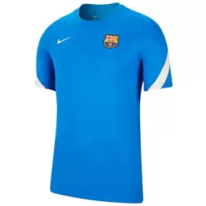 Image of 2021-2022 Barcelona Training Shirt (Blue)