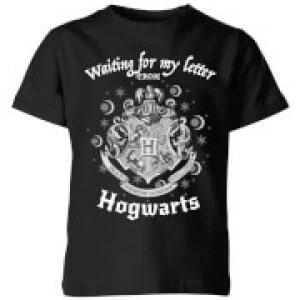 Image of Harry Potter Waiting For My Letter From Hogwarts Kids T-Shirt - Black - 11-12 Years